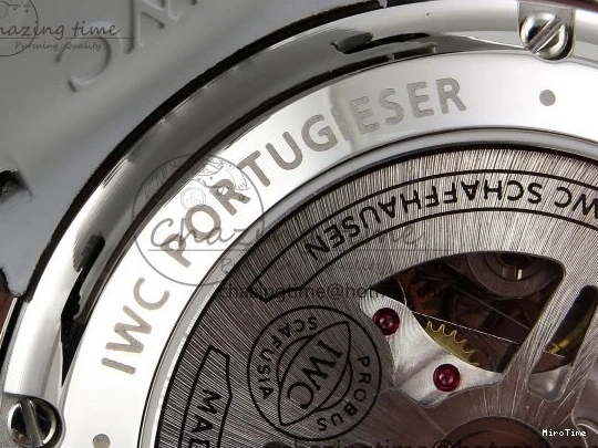 MIROTIME 0403 Portuguese Chrono IW3716 Z+F 1:1 Best Edition White Dial on Gray Rubber Strap A WrinkleFree 7014